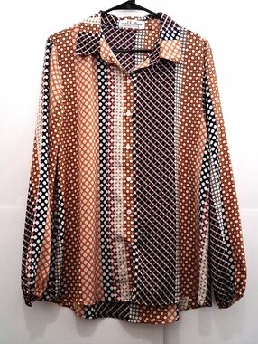 MOD BOUTIQUE Multicolor Polka Dot Shirt  Size XL